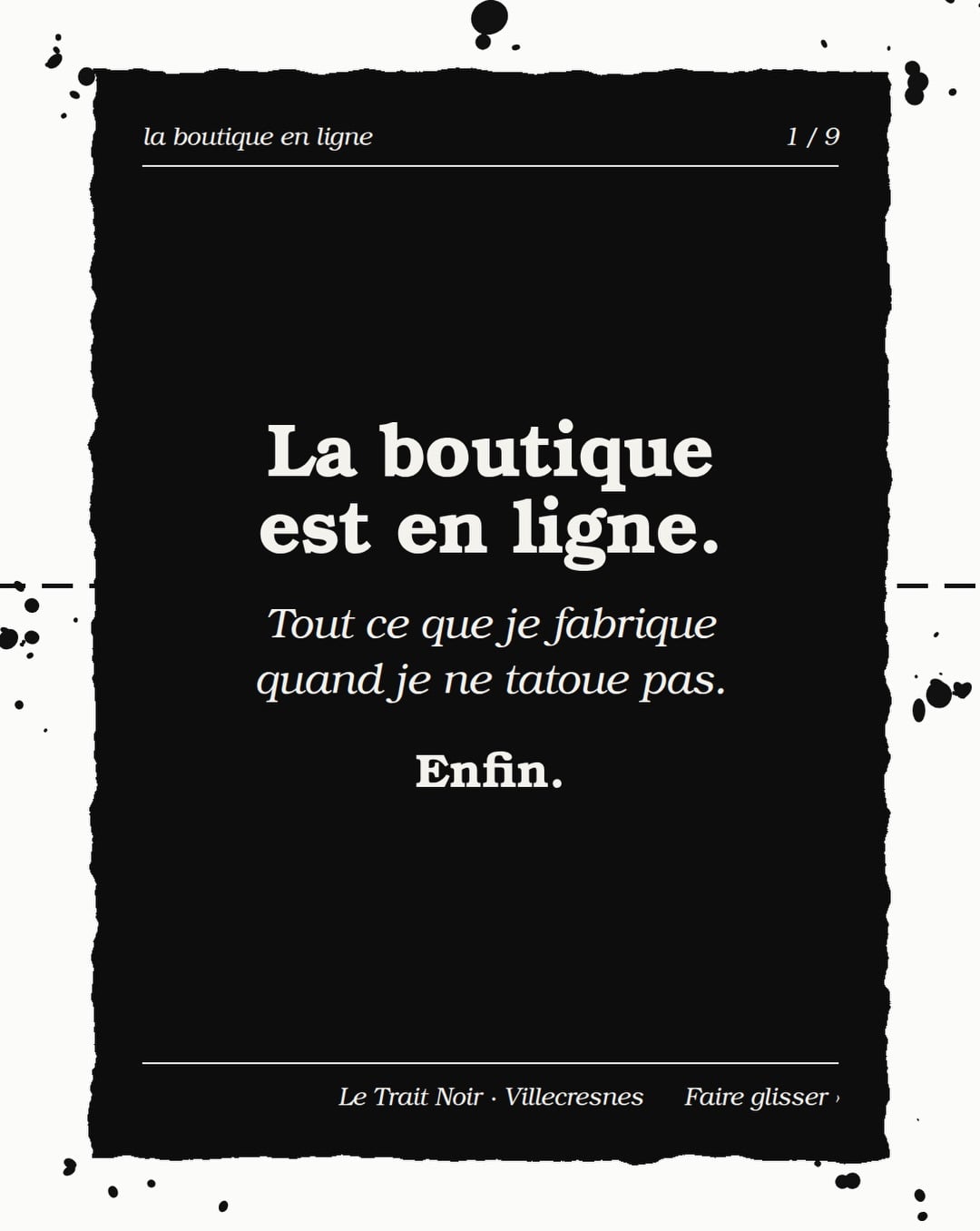 J’ai passé l’été à sculpter, imprimer, peindre, photographier.
Aujourd’hui, la boutique La Fabrik est en ligne !

74 piè