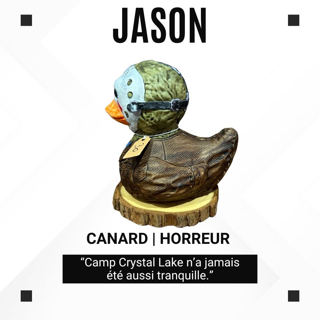 Canard en plastique – Jason (Vendredi 13) sur socle – photo 3