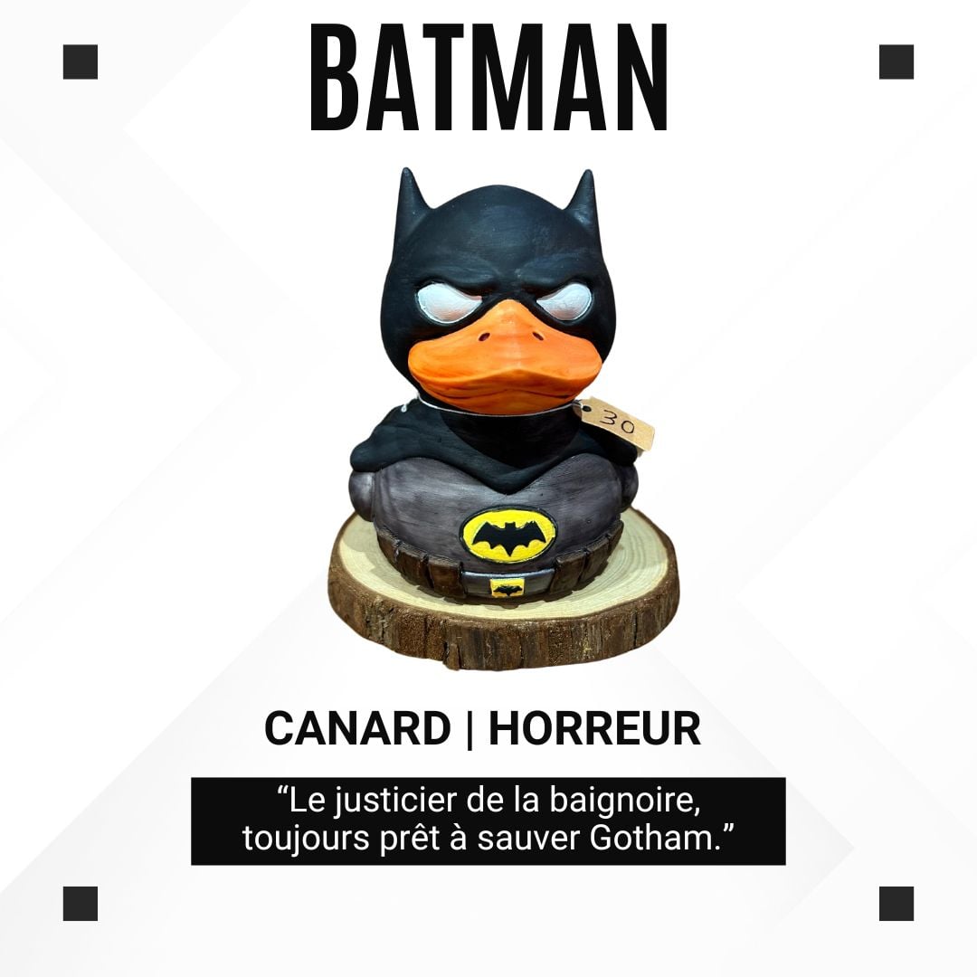 Canard en plastique – Batman sur socle