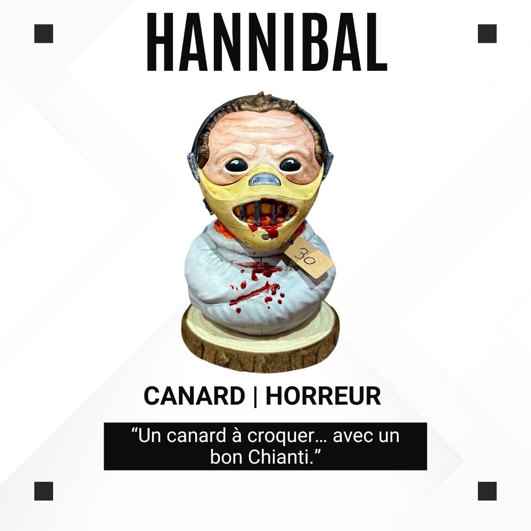 Canard en plastique – Hannibal Lecter sur socle