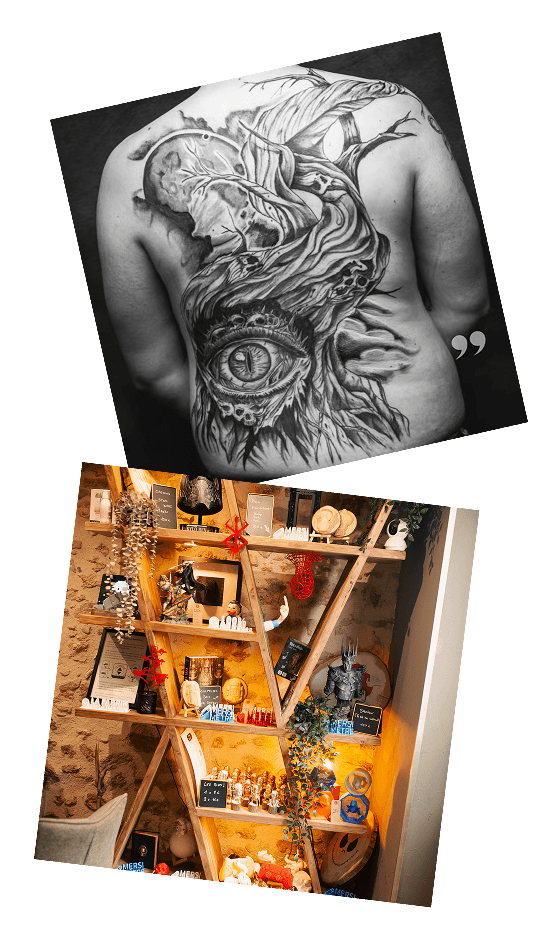 Le salon de tatouage Le Trait Noir à Villecresnes