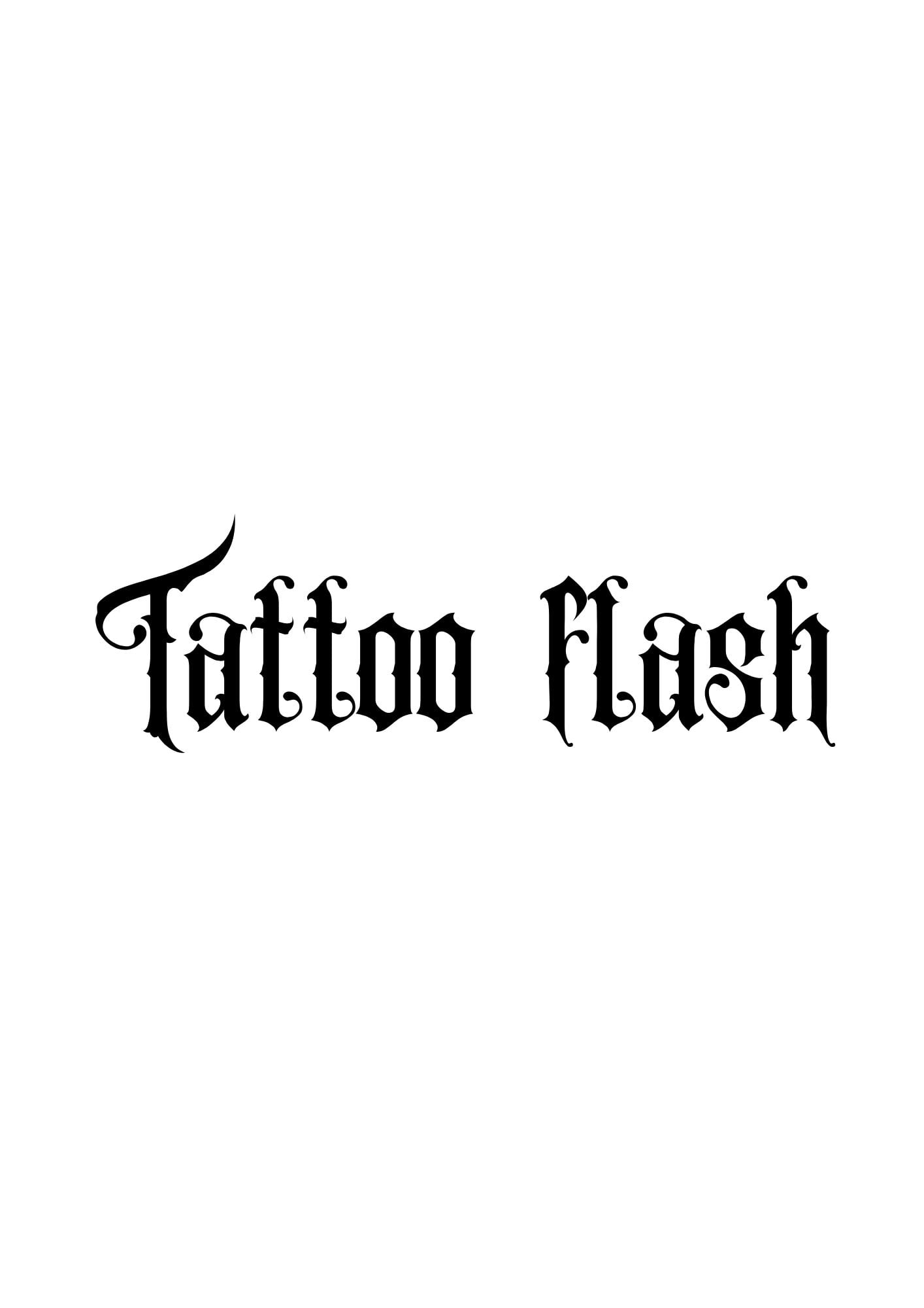 Tatouage flash lettrages à Villecresnes – dessin original Le Trait Noir