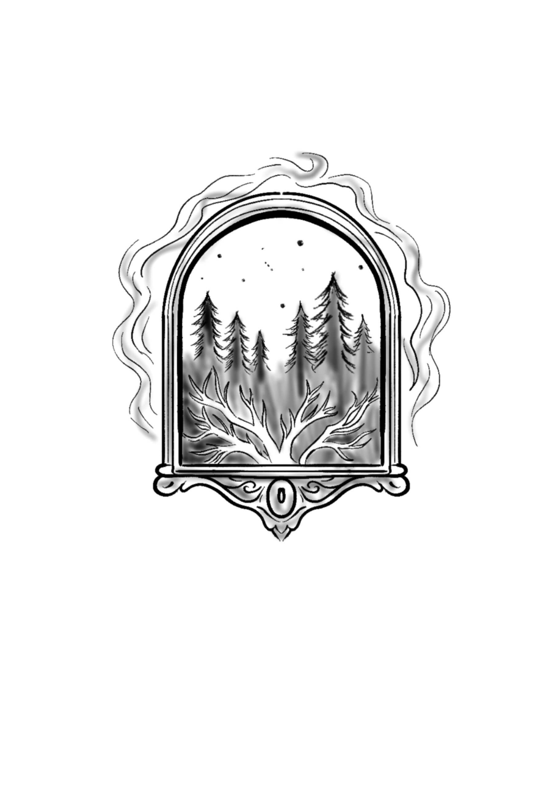 Tatouage flash nature à Villecresnes – dessin original Le Trait Noir
