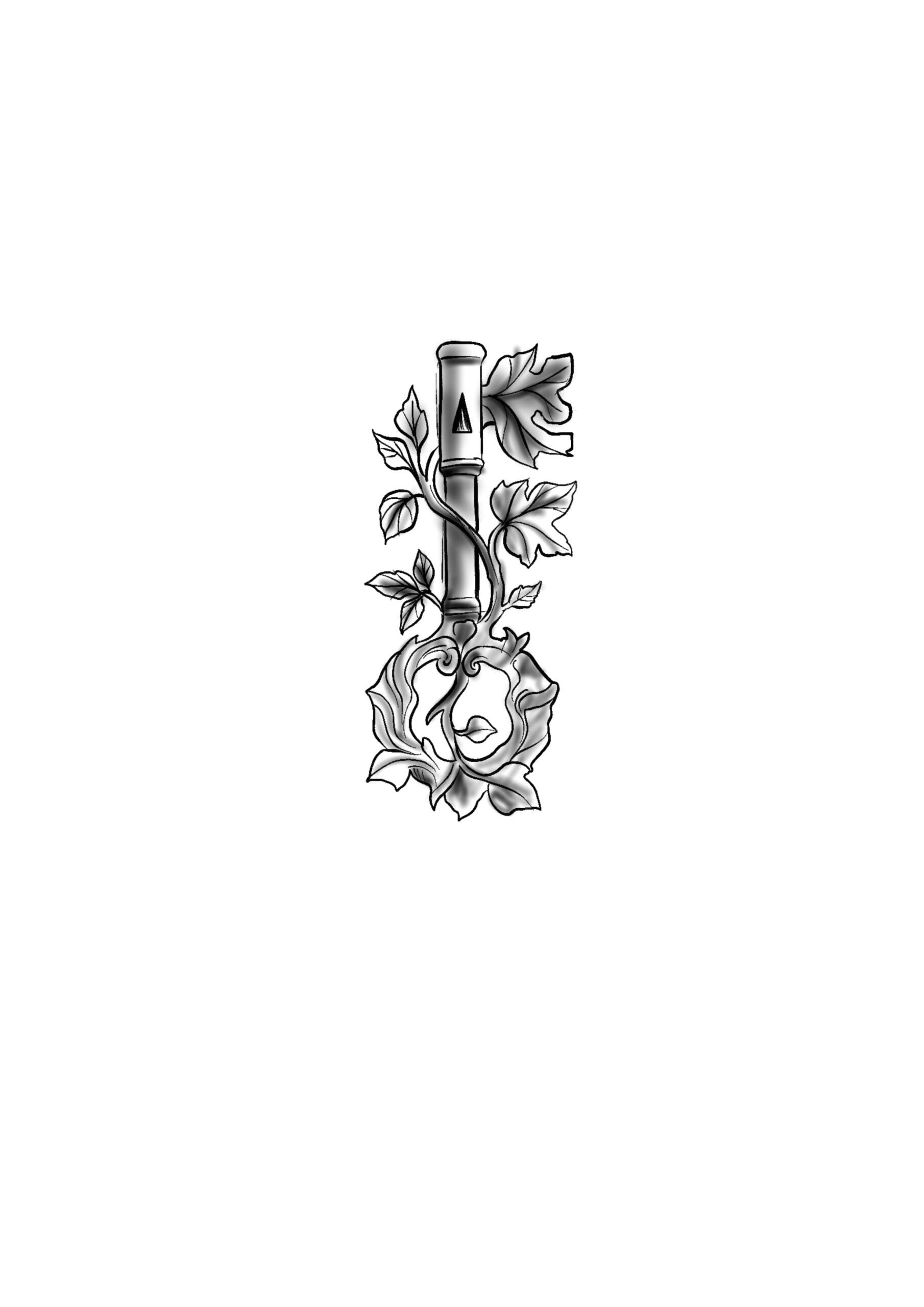 Tatouage flash nature à Villecresnes – dessin original Le Trait Noir