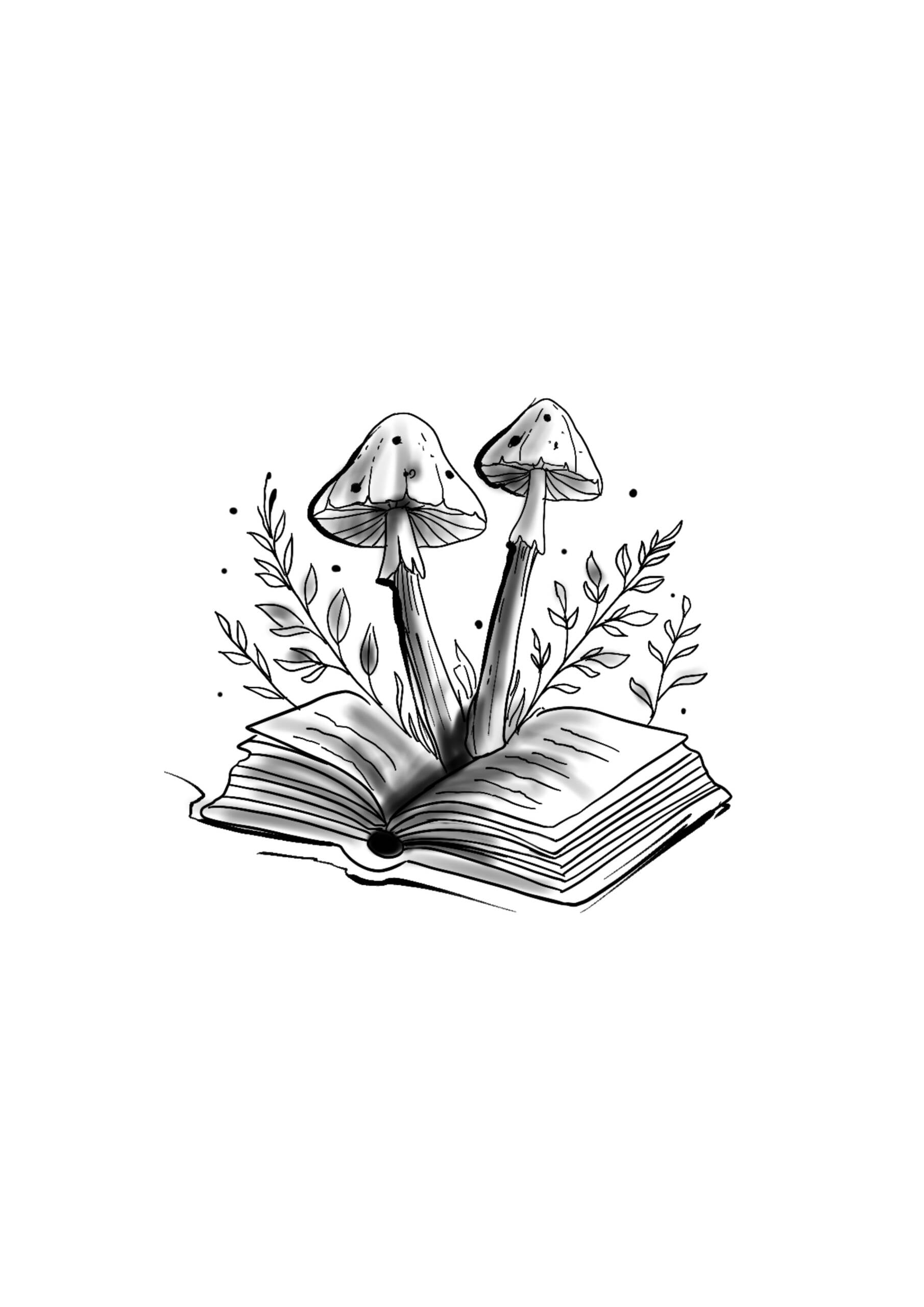Tatouage flash nature à Villecresnes – dessin original Le Trait Noir