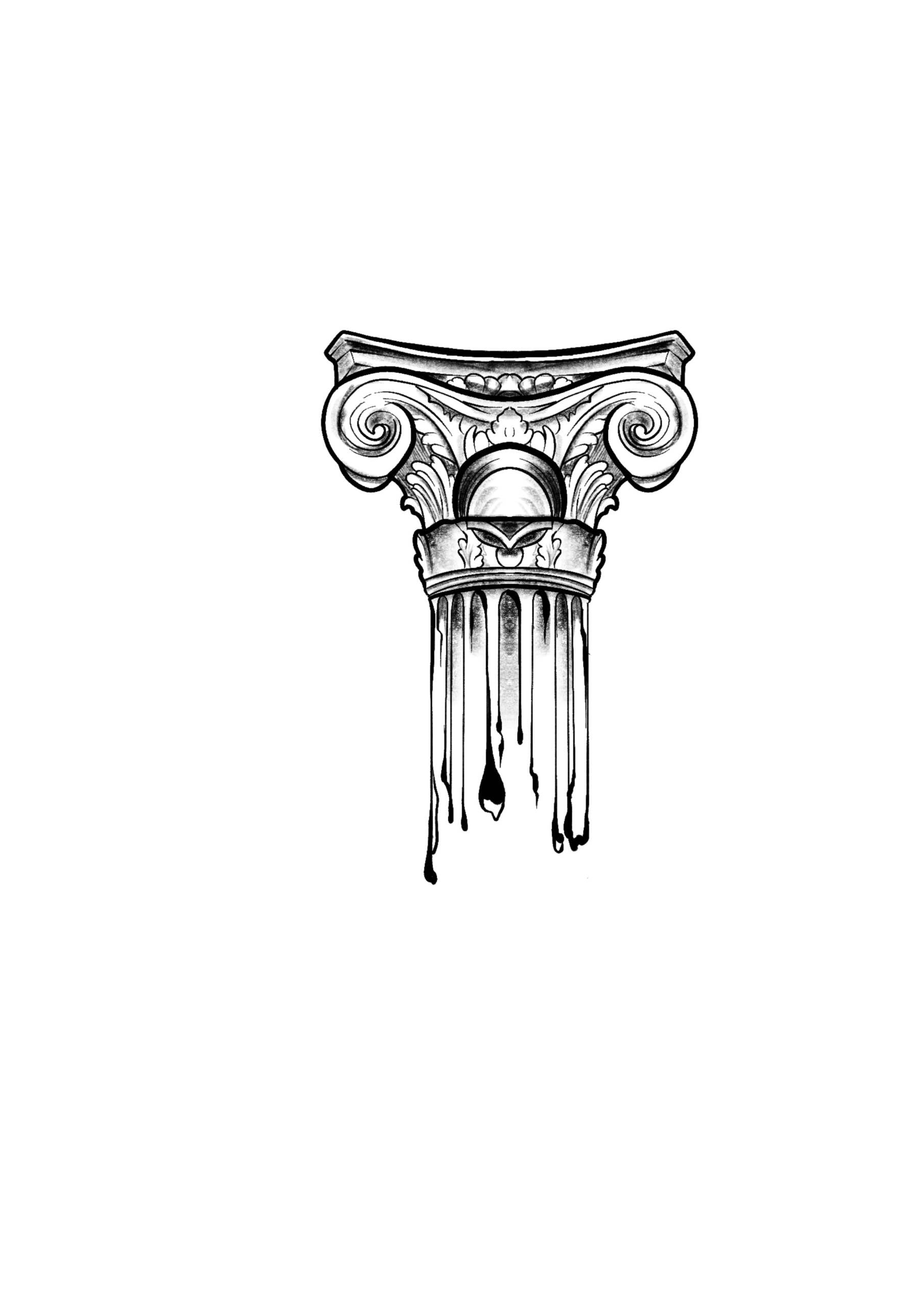 Tatouage flash mythologie à Villecresnes – dessin original Le Trait Noir