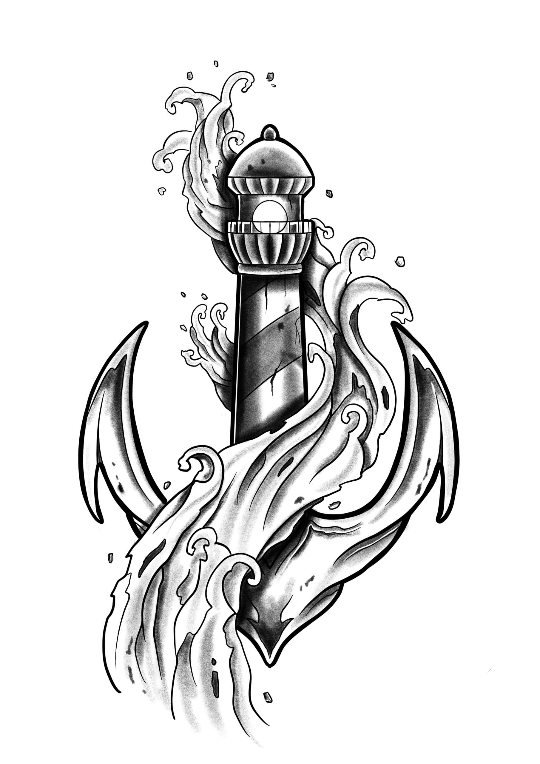 Tatouage flash nature à Villecresnes – dessin original Le Trait Noir