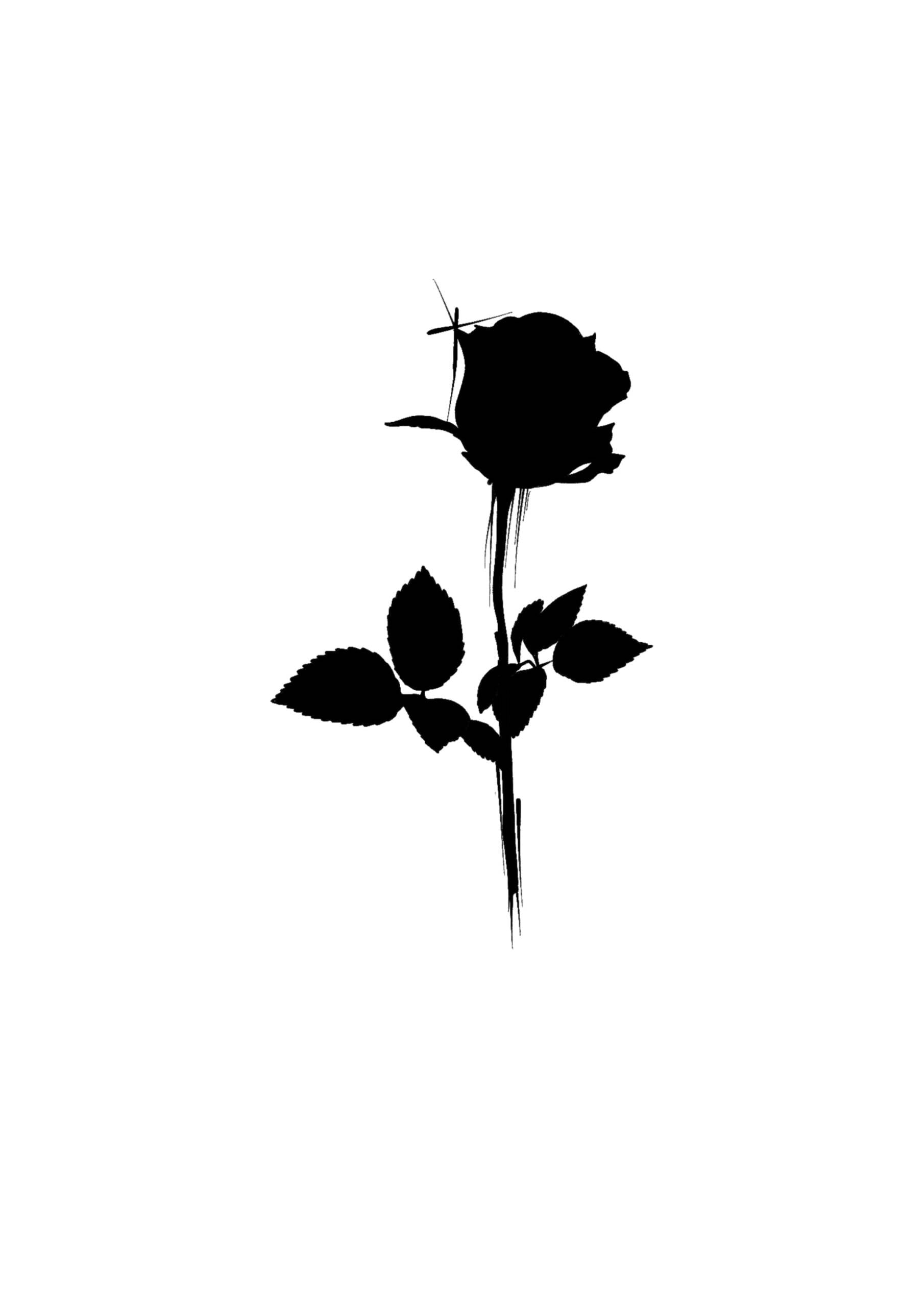 Tatouage flash floral à Villecresnes – dessin original Le Trait Noir