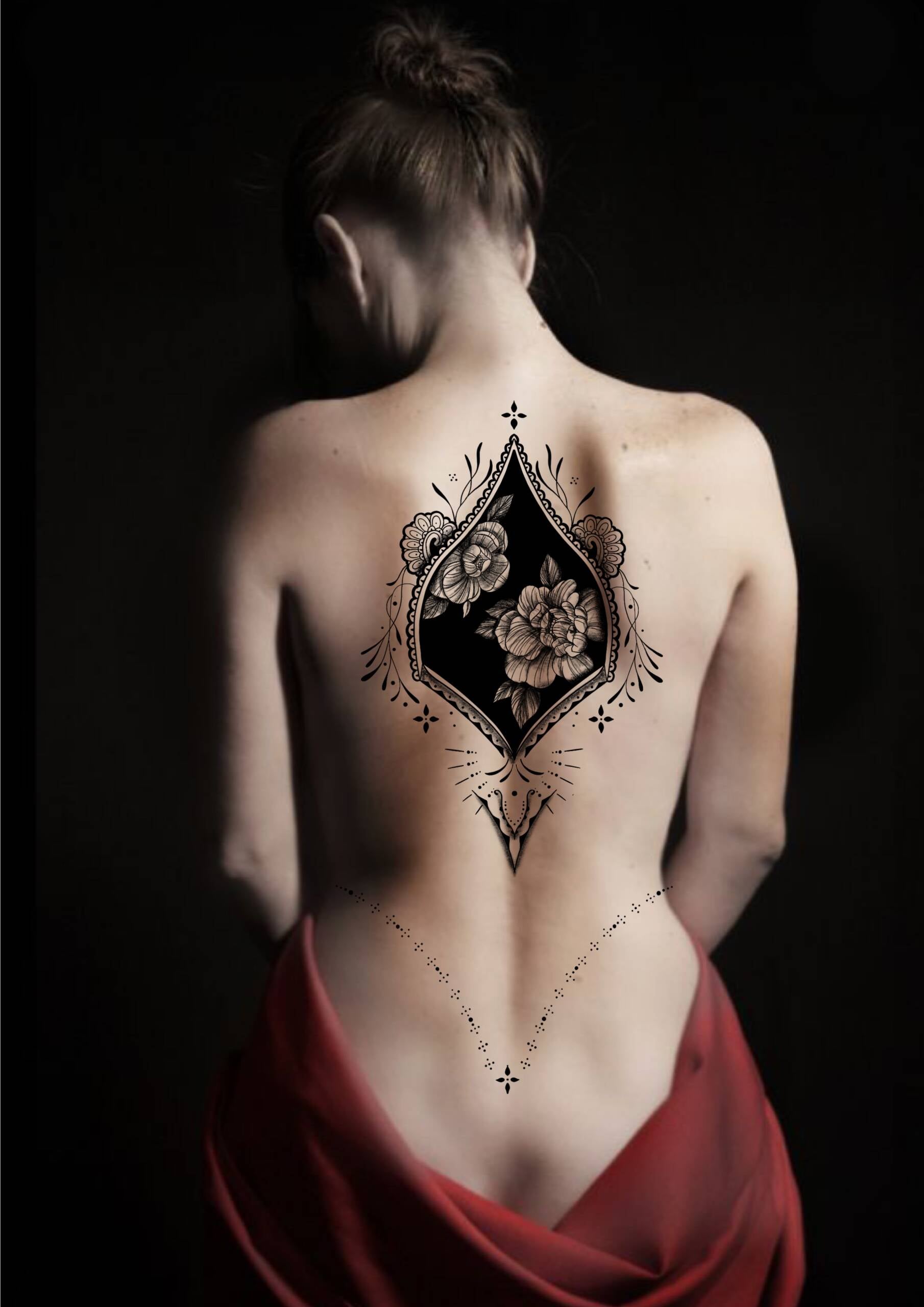 Tatouage flash gros projets disponibles à Villecresnes – dessin original Le Trait Noir