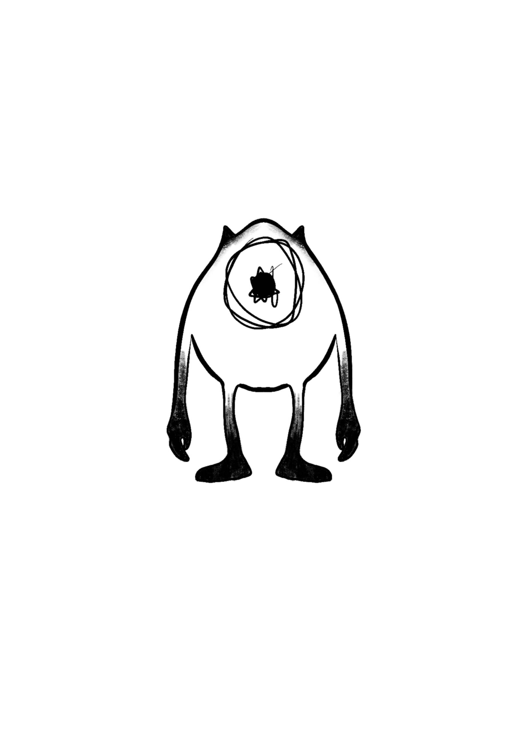Tatouage flash dessins animés à Villecresnes – dessin original Le Trait Noir