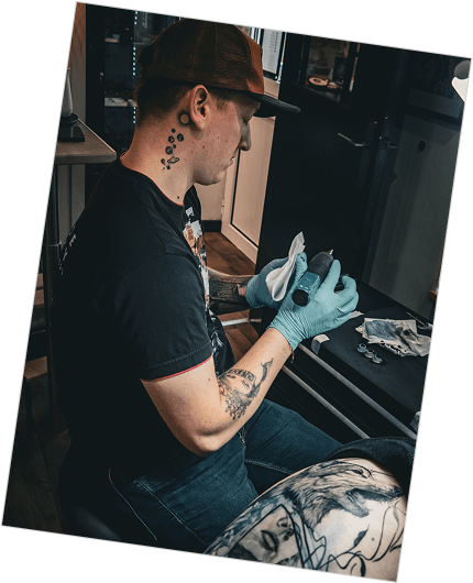 Tatouage réalisé au salon Le Trait Noir