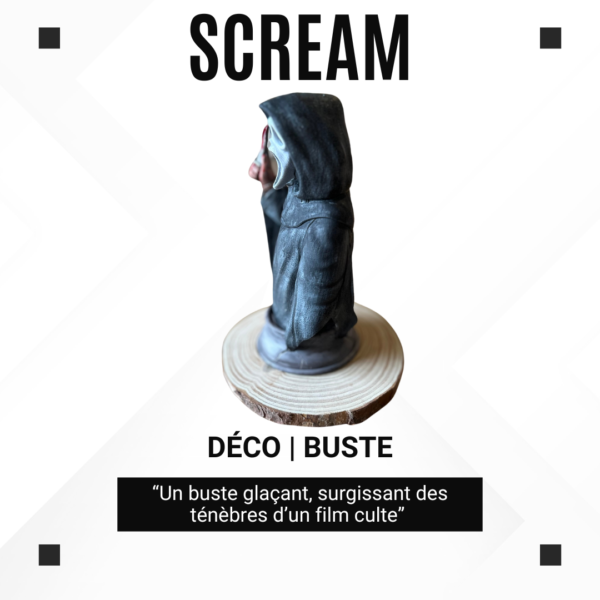 Buste de Ghostface – Scream – 15 cm – Fait main – Image 2